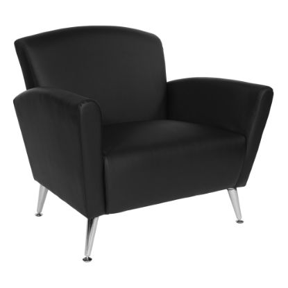 Picture of Office Star Club Chair, Dillon Black/Chrome