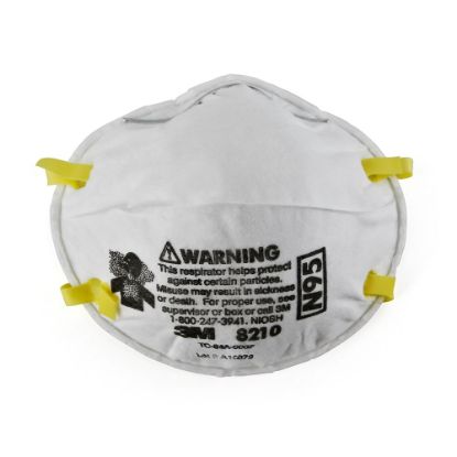 Picture of 3M 8210 Particulate Respirator Masks, N95, White, Pack of 20 Respirators