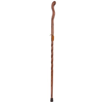 Picture of Brazos Walking Sticks Fitness Walker Oak Walking Stick, 55in, Red