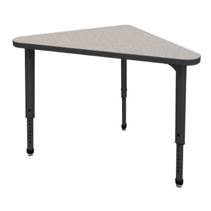 Picture of Marco Group Apex Series Triangle 41inW Student Desk, Gray Nebula/Black