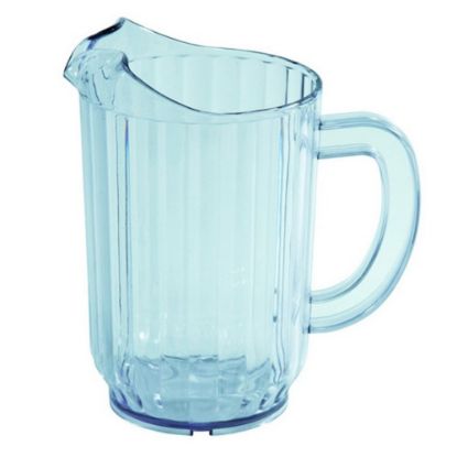 Picture of Winco Plastic Pitchers, 32 Oz, Blue Tint, Pack Of 4 Pitchers