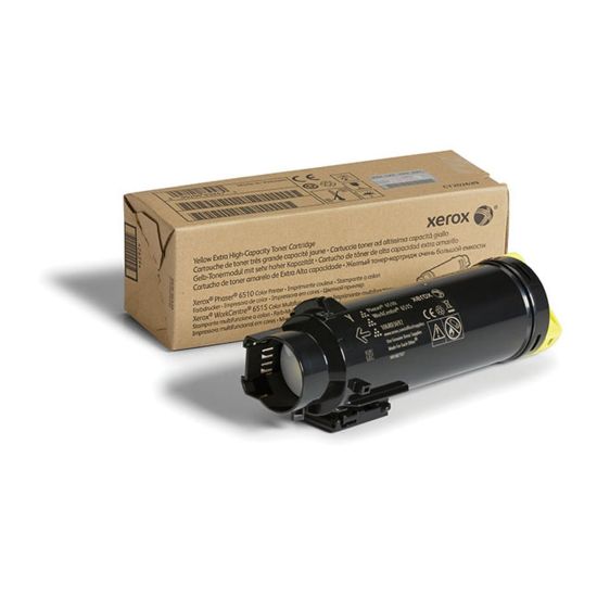 Picture of Xerox 6510 Yellow Extra-High Yield Toner Cartridge, 106R03692