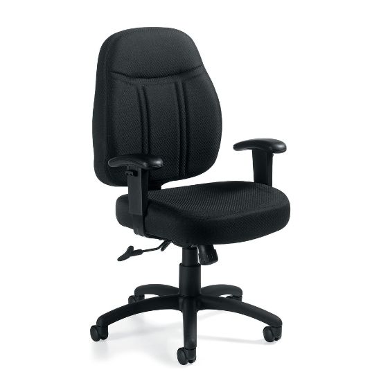 Picture of Offices To Go Tilter Chair With Arms, 40inH x 25 1/2inW x 24inD, Black