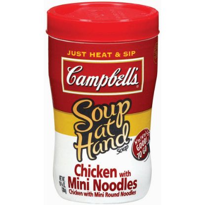 Picture of Campbells Soup At Hand, Chicken With Mini Noodles, 10.75 Oz, Box Of 8