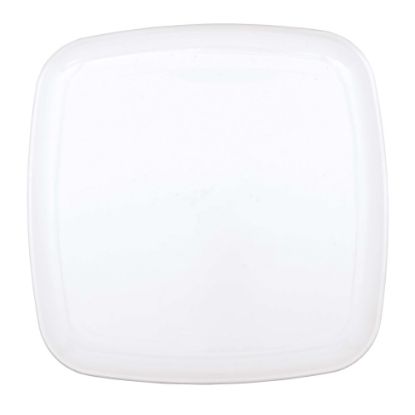 Picture of Amscan Plastic Square Platters, 14in x 14in, White, Pack Of 4 Platters