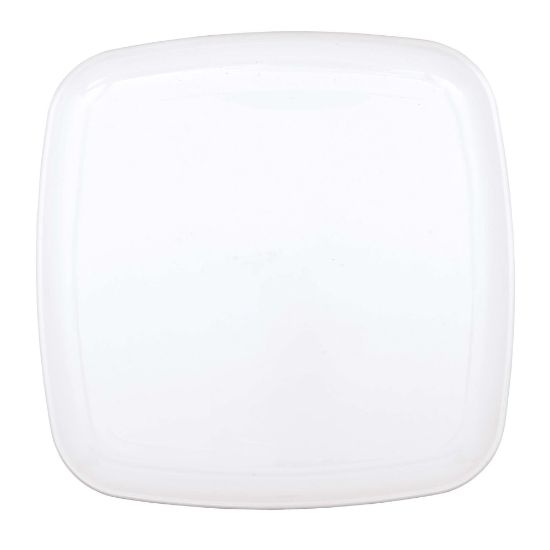 Picture of Amscan Plastic Square Platters, 14in x 14in, White, Pack Of 4 Platters