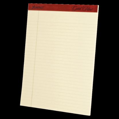 Picture of Ampad Esselte Retro Legal Pads, 8 1/2in x 11 3/4in, Ivory, 50 Sheets Per Pad, Pack Of 4 Pads