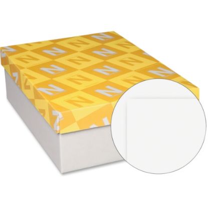 Picture of Neenah Paper Classic Crest Envelopes, #10, 4-2/16in x 9-1/2in, Commercial Flap, Gummed Closure, Avon Brilliant White, Box Of 500