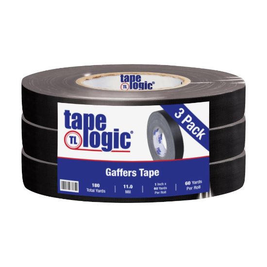 Picture of Tape Logic Gaffers Tape, 1in x 60 Yd., 11 Mil, Black, Case Of 3 Rolls