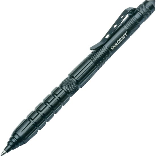 Picture of Defender TAC Press-Tip Pen, Ball Point, 1.0 mm, Black Barrel, Black Ink