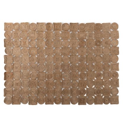 Picture of Baxton Studio Sienna Hand-Stitched Hemp Area Rug, 5-1/4ft x 7-1/2ft, Natural