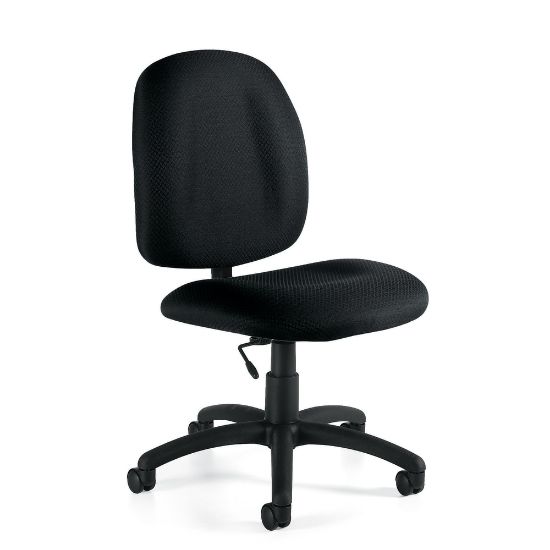 Picture of Offices To Go Mid-Back Chair, Task, 38inH x 25inW x 21inD, Black