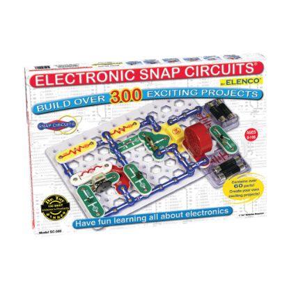 Picture of Elenco Electronics Snap Circuits 300 Experiments Kit, 2 1/4inH x 13 1/2inW x 18 3/4inD, Grades 3 - 12