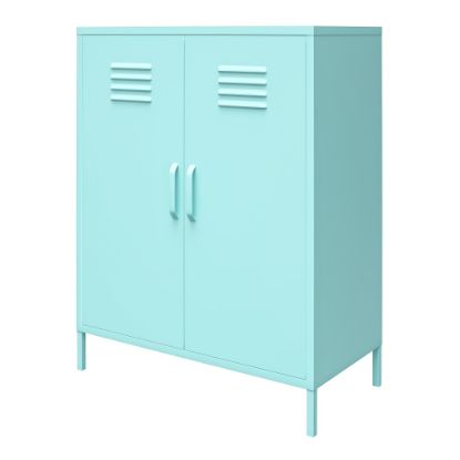 Picture of Ameriwood Home Cache 2-Door Metal Locker Storage Cabinet, 40inH x 31-1/2inW x 15-3/4inD, Mint