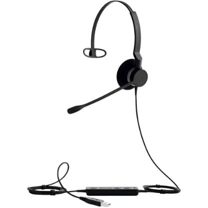 Picture of Jabra BIZ 2300 USB MS Wired Mono Headset - Mono - USB - Wired - Over-the-head - Monaural - Supra-aural - Noise Cancelling Microphone