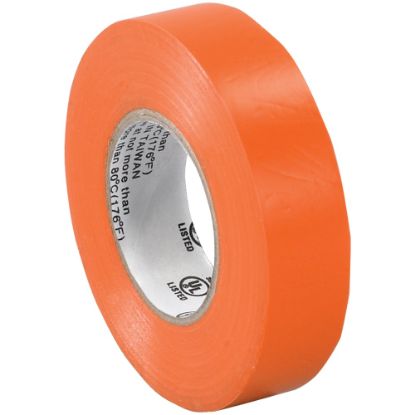 Picture of Tape Logic 6180 Electrical Tape, 1.25in Core, 0.75in x 60ft, Orange, Case Of 10