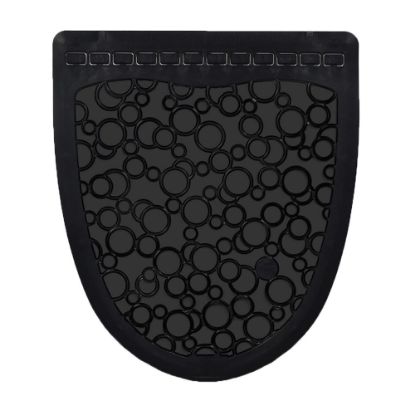 Picture of Fresh Products P-Shield Commode Mats, Black, Pack Of 6 Mats