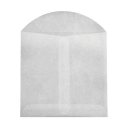 Picture of LUX Open-End Envelopes, 4in x 4in, Flap Closure, Glassine, Pack Of 50