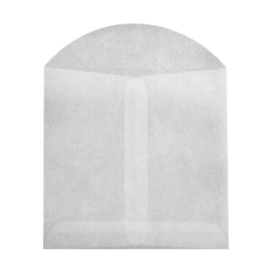 Picture of LUX Open-End Envelopes, 4in x 4in, Flap Closure, Glassine, Pack Of 50