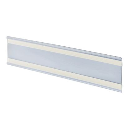 Picture of Azar Displays Plastic Adhesive-Back Name Plates, 3in x 11in, Clear, Pack Of 10 Name Plates