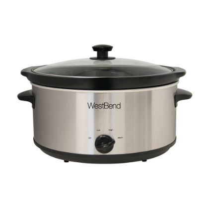 Picture of West Bend 6-Quart Oval Slow Cooker, Silver