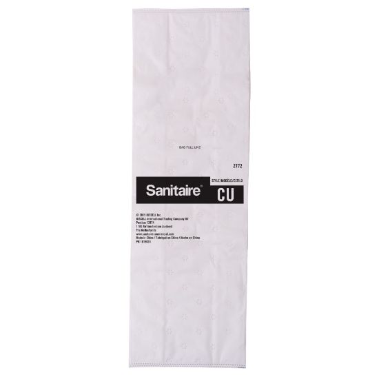 Picture of Sanitaire CU Premium Synthetic Vacuum Bags, 7.4-Quart, White, Pack Of 5 Bags