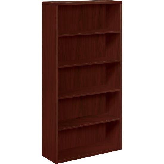 Picture of HON 10500 71inH 5-Shelf Bookcase, Mahogany