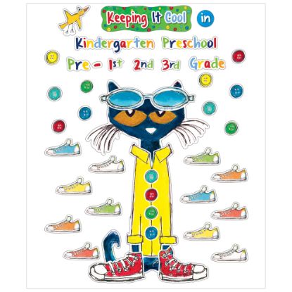 Picture of Edupress Pete The Cat Keeping It Cool In Bulletin Board Set, Set Of 65 Pieces