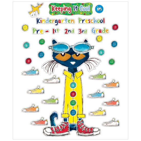 Picture of Edupress Pete The Cat Keeping It Cool In Bulletin Board Set, Set Of 65 Pieces