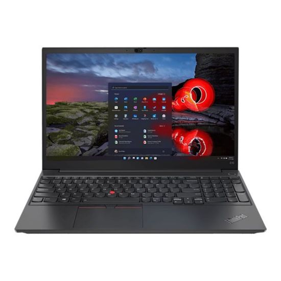 Picture of Lenovo ThinkPad E15 G3 20YG003FUS 15.6in Laptop - AMD Ryzen 5 5500U Hexa-core (6 Core) 2.10 GHz - 16 GB  - 8 GB On-board Memory - 256 GB SSD - Black  - Windows 10 Pro - AMD Radeon Graphics - 10.30 Hours Battery