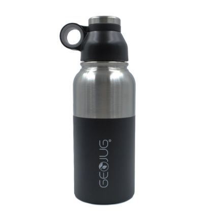 Picture of Brentwood GeoJug Vacuum-Insulated Water Bottle, 40 Oz, Black