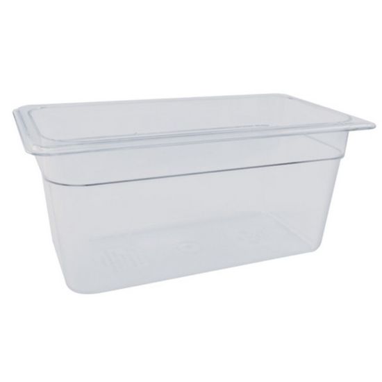 Picture of Cambro 1/3 Size Camwear Food Pan, 8in x 7in x 13in, Clear