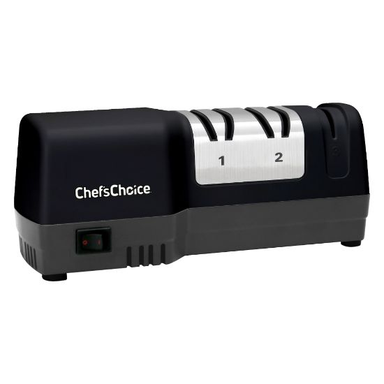 Picture of Edgecraft Chefs Choice 3-Stage Hybrid Knife Sharpener, Black/Silver