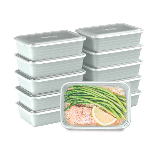 Picture of Bentgo Prep 1-Compartment Containers, 6-1/2inH x 6inW x 8-3/4inD, Mint, Pack Of 10 Containers