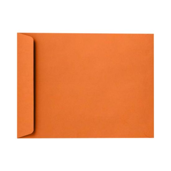 Picture of LUX Open-End 10in x 13in Envelopes, Peel & Press Closure, Mandarin Orange, Pack Of 250