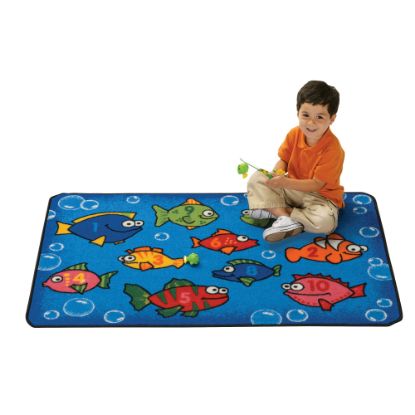 Picture of Carpets for Kids KID$Value Rugs Something Fishy Rug, 3ft x 4 1/2ft , Blue