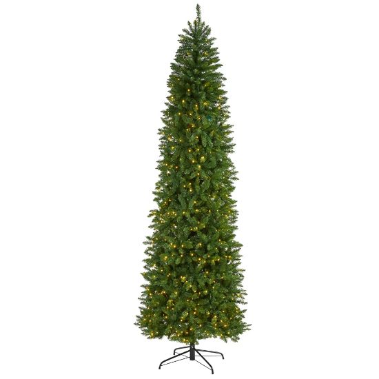 Picture of Nearly Natural Slim Green Mountain Pine Artificial Christmas Tree, 9'H