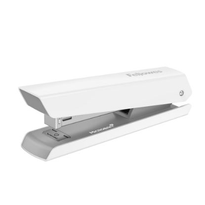 Picture of Fellowes LX820 Classic Full-Size Desktop Stapler, with Anti-microbial Technology, 20-Sheet Capacity, White