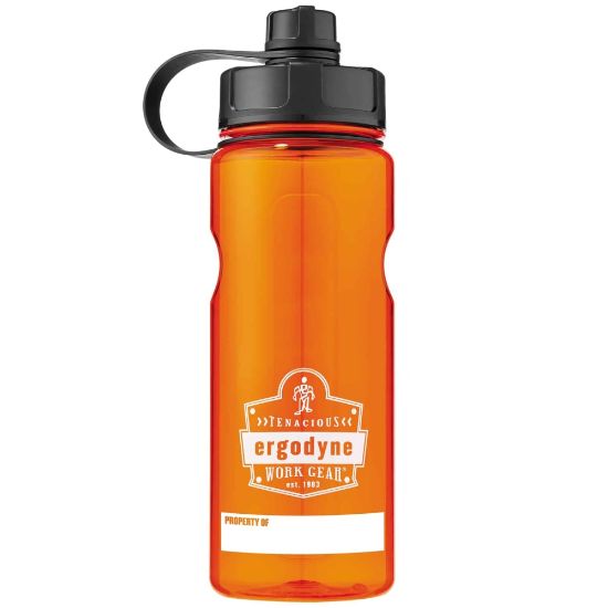 Picture of Ergodyne Chill-Its 5151 Wide Mouth Water Bottle, 34 Oz, Orange