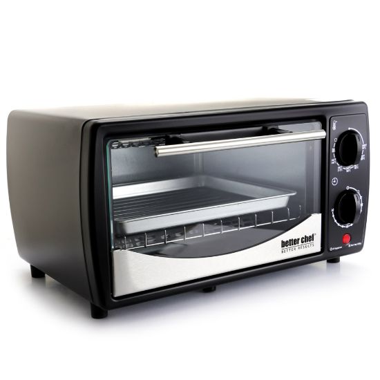 Picture of Better Chef Toaster Oven With Broiler, 9 L, Black/Stainless Steel