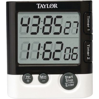 Picture of Taylor Dual Event Timer Table Clock - Digital - Quartz - LCD