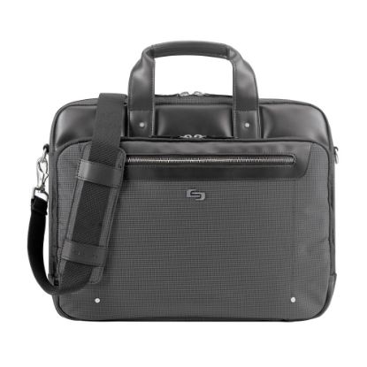 Picture of Solo New York Park Briefcase With 15.6in Laptop Pocket, Black