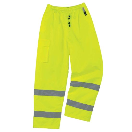 Picture of Ergodyne GloWear 8925 Class E Polyester Thermal Pants, Medium, Lime