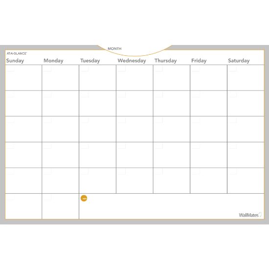 Picture of AT-A-GLANCE WallMates Monthly Dry-Erase Calendar, 24in x 36in