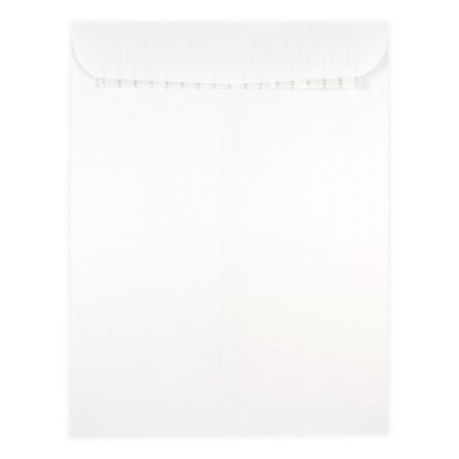 Picture of JAM Paper Open-End Envelopes, 9in x 12in, Peel & Seal Closure, White, Pack Of 50 Envelopes