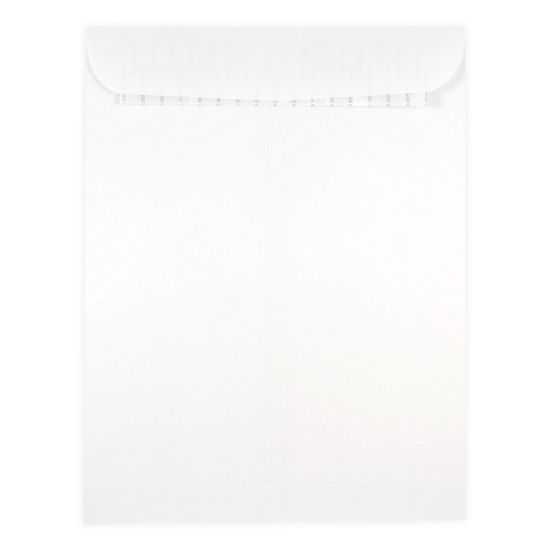 Picture of JAM Paper Open-End Envelopes, 9in x 12in, Peel & Seal Closure, White, Pack Of 50 Envelopes