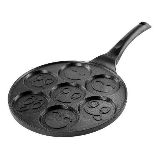 Picture of MegaChef Emoji Mold Pancake Maker, Happy Face, Black