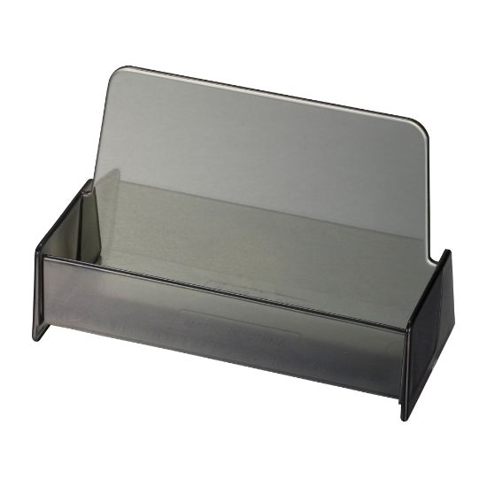 Picture of OIC Broad Base Business Card Holder, Smoke