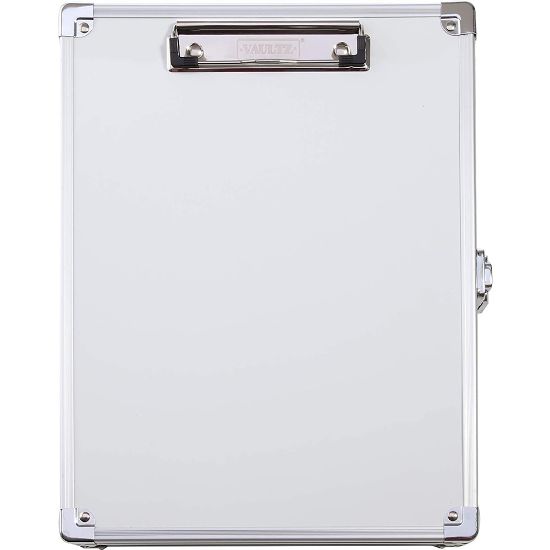 Picture of Vaultz Locking Storage Clipboard, 2in x 10in, White