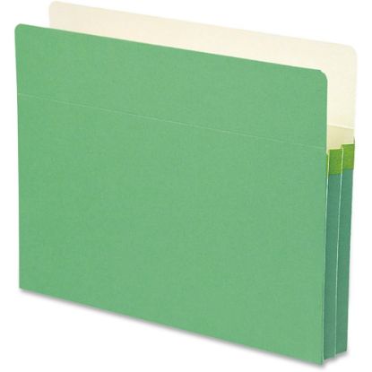 Picture of Smead Color Top-Tab File Pockets, Letter Size, 1 3/4in Expansion, Green